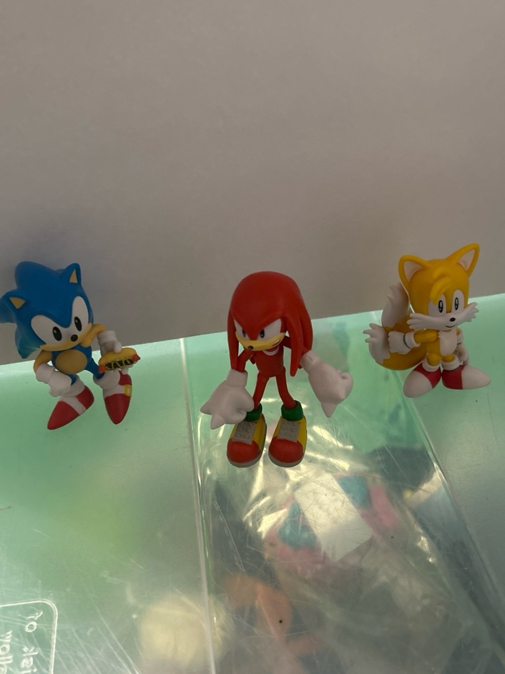 Sonic, Knuckles & Tails 3-Figure Set - Blue, Red, Yellow